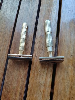 Pareja de máquinas de afeitar Vintage