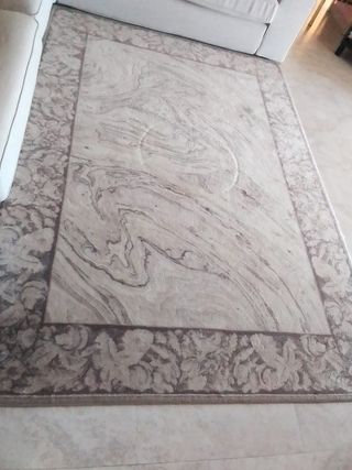 Tappeto Beige e Marrone in Lana