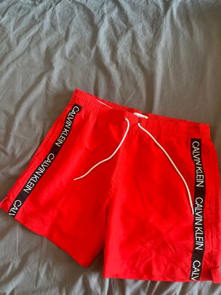 Bañador Calvin Klein rojo