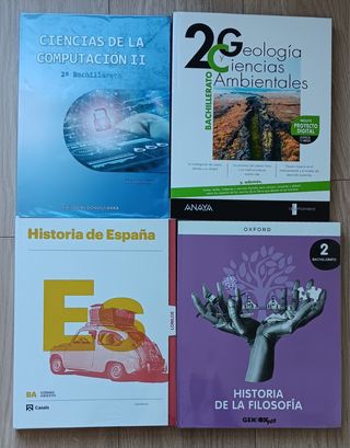LIBROS DE TEXTO 2 BACHILLERATO