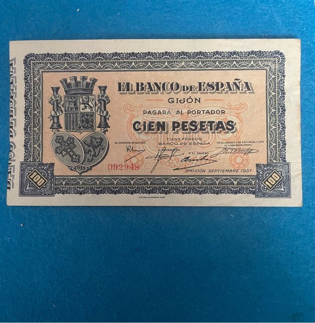 Banconote 100 Peseta Spagna 1937 EBC+