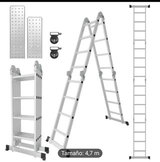 Escalera aluminio plegable 4,7m