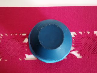 Vaso Ceramica Azzurro Decorativo