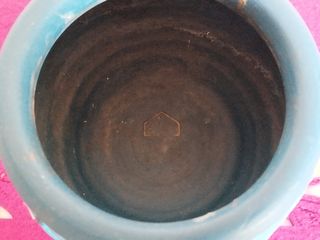 Vaso Ceramica Azzurro Decorativo