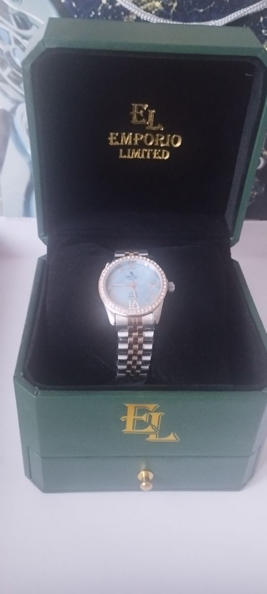 Orologio Emporio Limited donna | Blu Argento