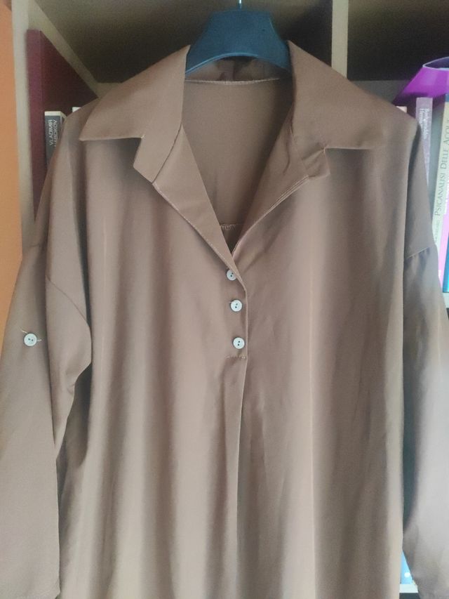 Vestito lungo marrone vintage