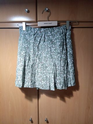 Falda pantalón Green Coast - Verde con flores