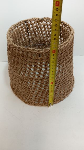 Pantalla lámpara yute beige