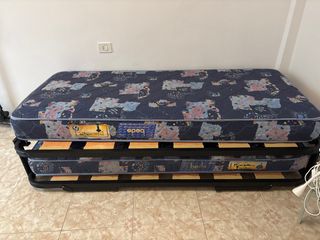 Cama nido individual azul