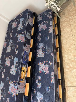 Cama nido individual azul