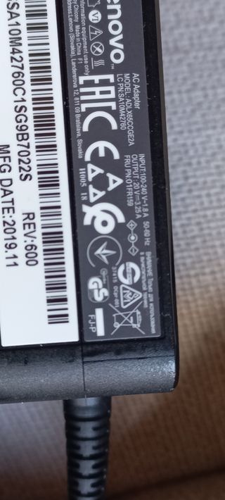 Cargador Lenovo 65W ADLX65CCGE2A