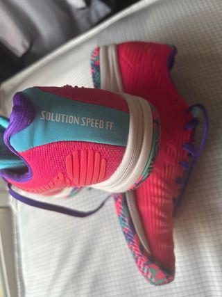 Zapatillas ASICS padel mujer rosa-morado