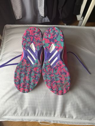 Zapatillas ASICS padel mujer rosa-morado