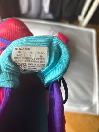 Zapatillas ASICS padel mujer rosa-morado