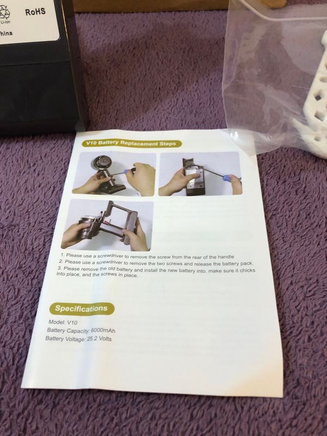 Batería Vemico Dyson V10 - 3500mAh