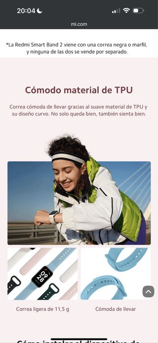 Correa Redmi Smart Band 2 - TPU verde