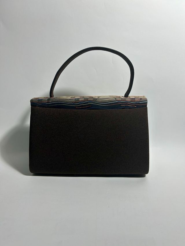 Vintage Japanese Kimono Handbag Made In Japan