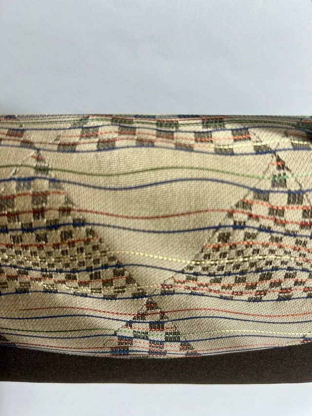 Vintage Japanese Kimono Handbag Made In Japan