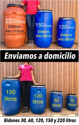 Bidon 150 litros uso alimentario