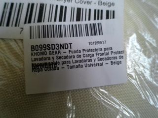 Funda Protectora para Lavadora y Secadora