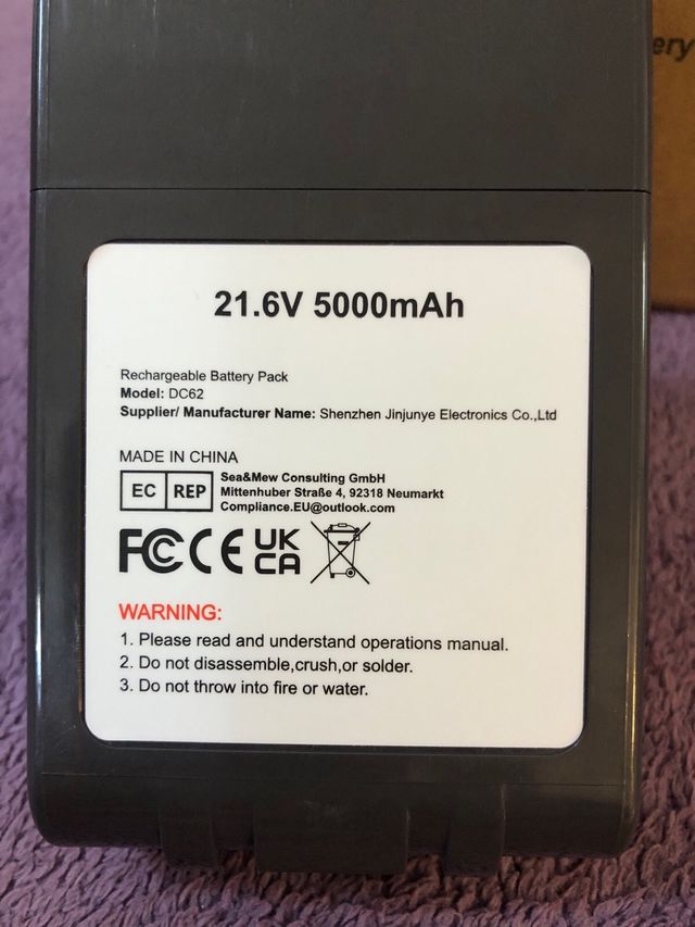 Batería Dyson V6 21.6V 5000mAh