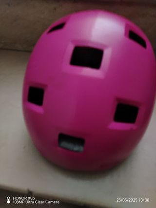 Casco bici bimba rosa 52-54cm