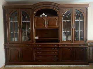 Mueble salón clásico madera maciza