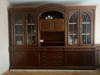 Mueble salón clásico madera maciza
