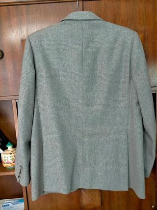 Americana gris jaspeado  hombre