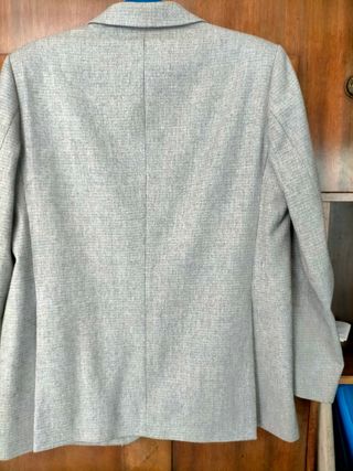 Americana gris jaspeado  hombre
