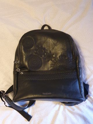 Mochila desigual portátil 13" mandalas negra