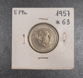  Moneda 5 pesetas Franco 1957 *63