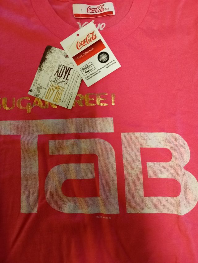Camiseta Tab Coca-Cola vintage
