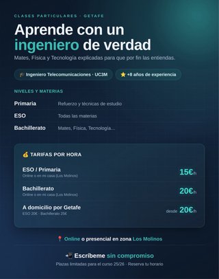 Clases Particulares todos los niveles ONLINE