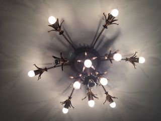 Lámpara araña techo para 13 bombillas