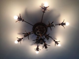 Lámpara araña techo para 13 bombillas