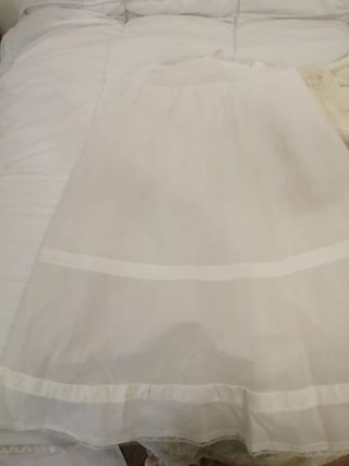 Traje "comunión" niña blanco-rosa