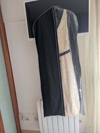 Vestido fiesta blanco lentejuelas