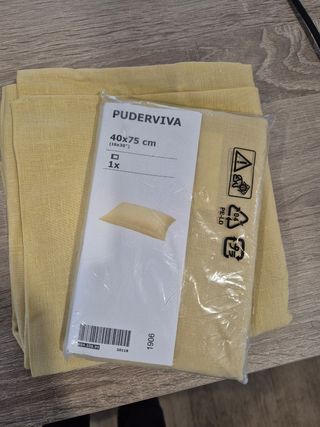 Funda cojín PUDERVIVA Ikea (Beige)