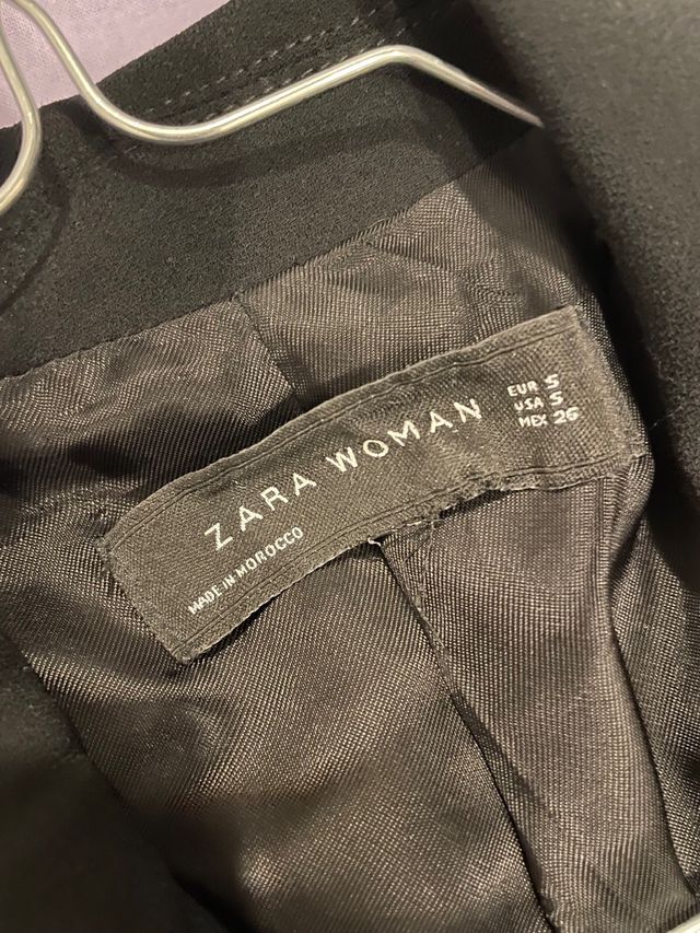 Blazer Zara nero doppiopetto
