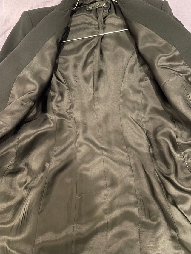 Blazer Zara nero doppiopetto