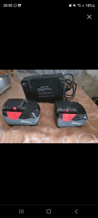 Cargador y 2 baterías Holman RTS90