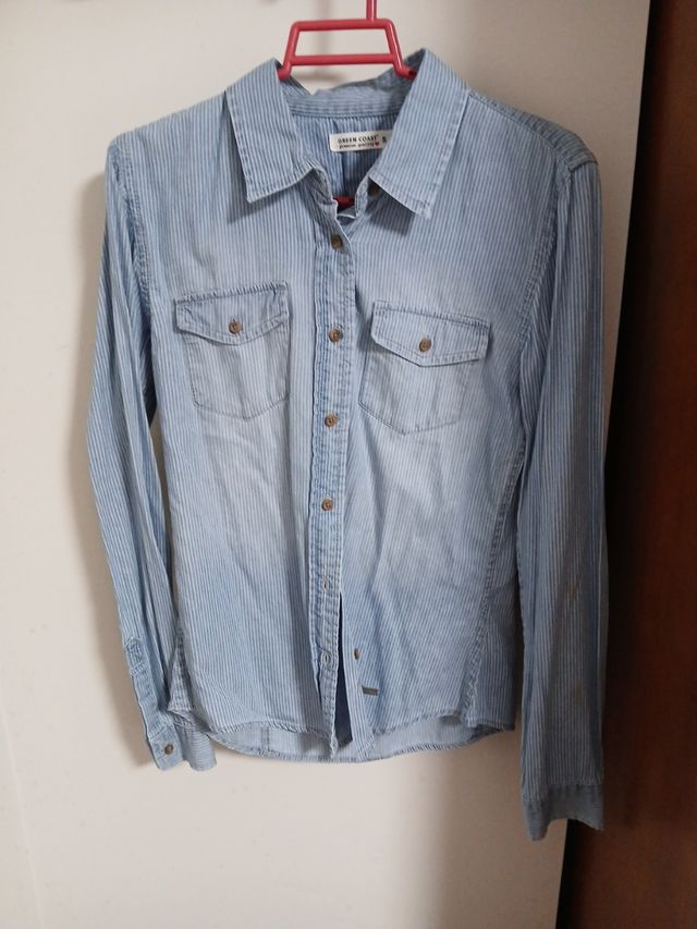 Camisa Green Coast azul a rayas