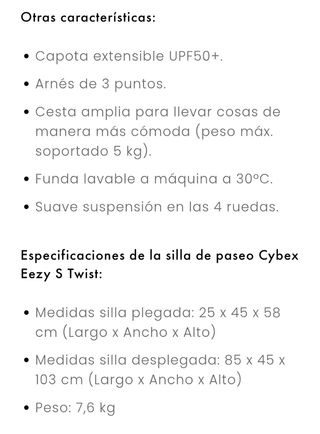 Cybex Eezy S Twist: Silla paseo giratoria