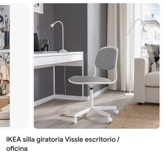 Silla Ikea - Blanco y gris.