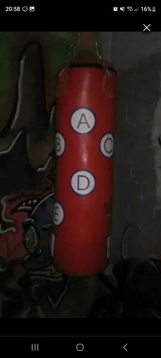 Saco boxeo infantil - letras