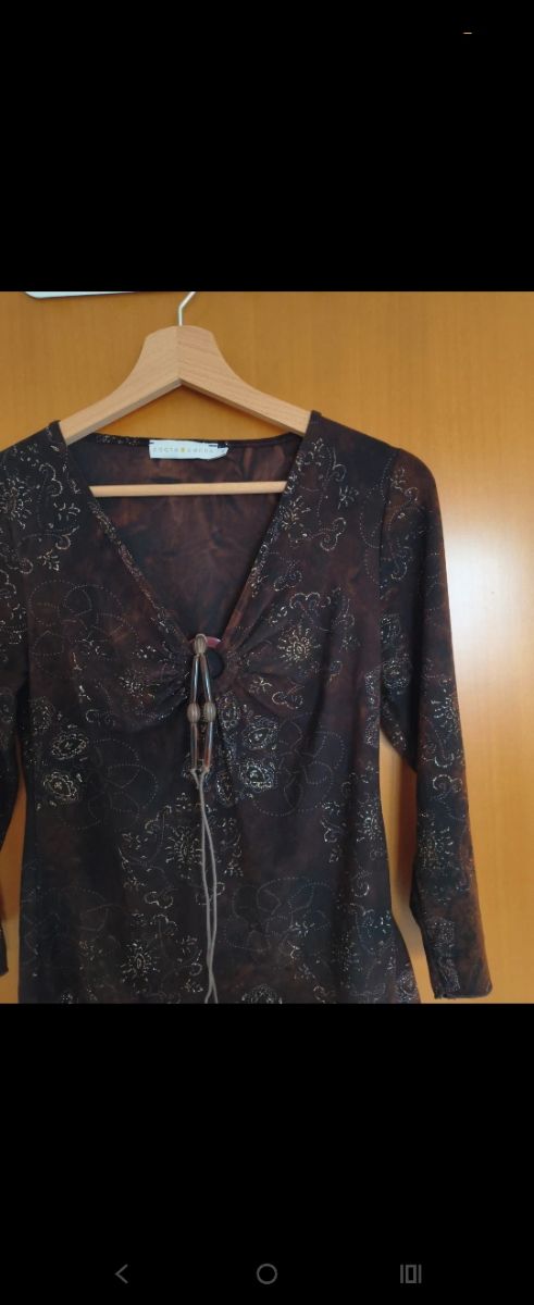 Maglia Cache Cache marrone e oro