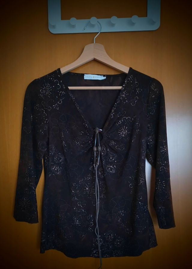 Maglia Cache Cache marrone e oro