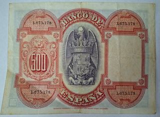 Billete 500 Pesetas 1927
