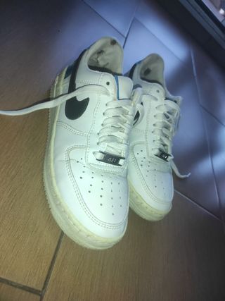 Nike Air Force 1 - Zapatillas blancas y azules